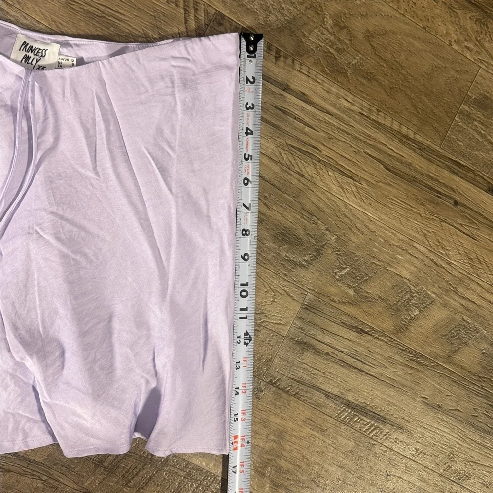 NWT Princess Polly Saturday Night Mini Skirt Light Purple - Size 8